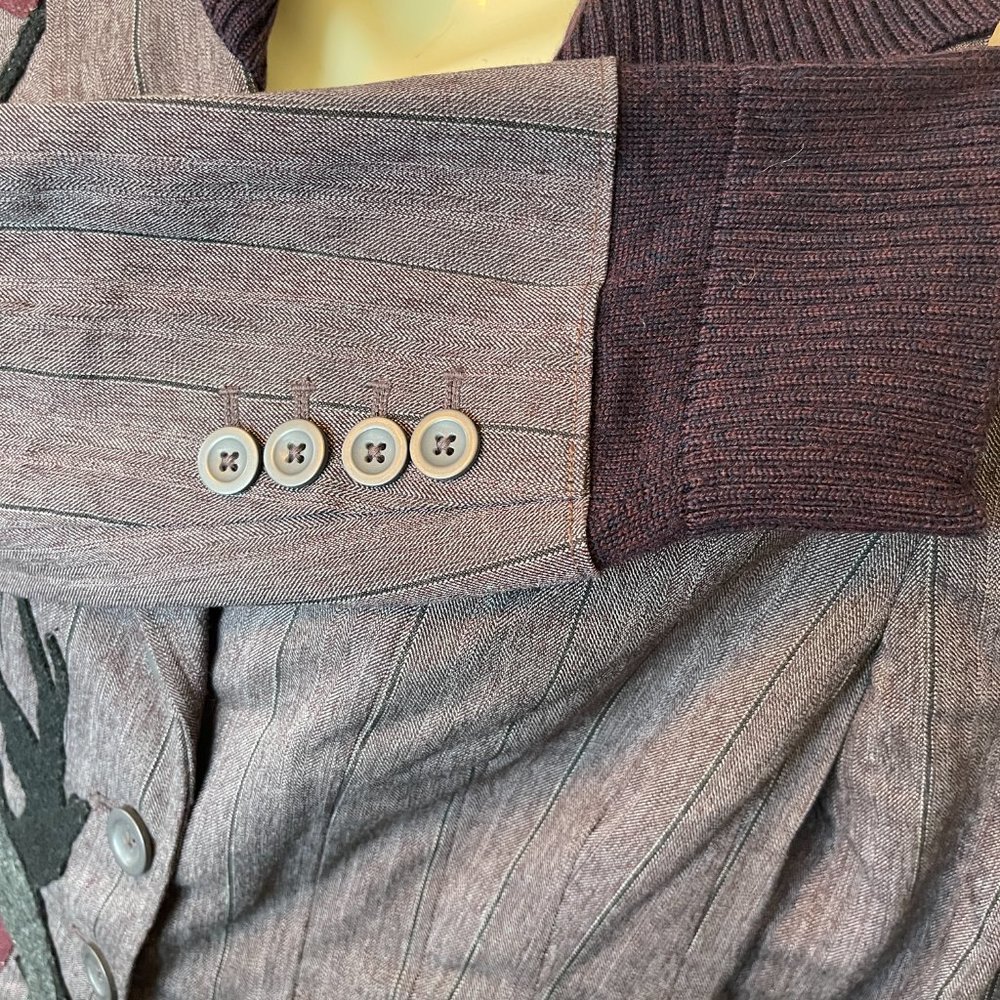 Vintage Bella Sisters Embroidered Wool Blend Hoodie Jacket Junior Med / Adult XS - Picture 5 of 6
